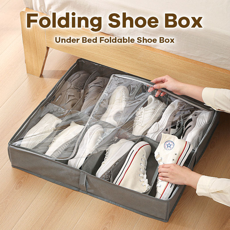 Foldable Shoe Storage Box Under The Bed