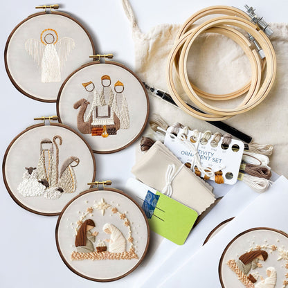 Last Day 49% OFF - Nativity Scene Embroidery Kit